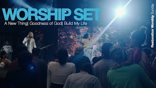 WORSHIP SET 8424  A New Thing Goodness of God Build My Life [upl. by Gregorius]