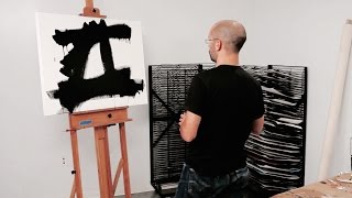 How to paint like Franz Kline – with Corey DAugustine  IN THE STUDIO [upl. by Ecraep]