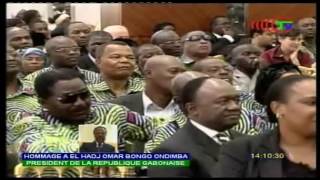 ORAISON DE JEAN EYEGHE NDONG A OMAR BONGO [upl. by Alwyn]