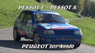 5° RALLY LESSINIA 2023  PESSOT FABIO  PESSOT ANDREA  PEUGEOT 205 A1300  VIDEOCLIP [upl. by Limhaj]