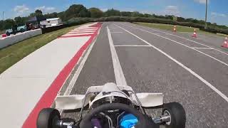 41824 TRAKsports 125cc Rotax 26hp full session at Bushnell Karting BMP full track PB LAP 5310 [upl. by Dasie]