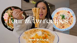 easy and delicious udon recipes 4 ways 🥢  tiffycooks [upl. by Wobniar843]