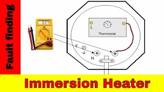 How to fix broken immersion heater Electrical fault finding [upl. by Ytrebil]