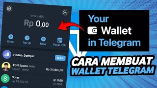 CARA BUAT WALLET TELEGRAM DAN MENGAKTIFKAN TON SPACE BETA [upl. by Karalynn]