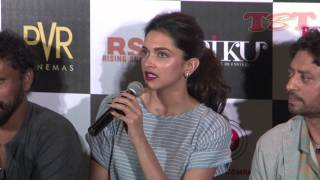 Piku Trailor OUT  Deepika Padukone Amitabh Bachchan and Irrfan Khan  Promotion Event [upl. by Lytsyrk]