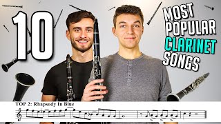 TOP 10 MOST POPULAR CLARINET SONGS with Sheet Music  Notes [upl. by Jahn]