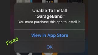 Cant Reinstall Offloaded Apps on iPhone and It Shows Unable to Install GarageBand in iOS 1314 [upl. by Irmina]