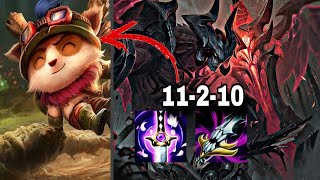 Aatrox against Annoying Teemo main Match up quotgone wrongquot Wild Rift [upl. by Atiekram819]