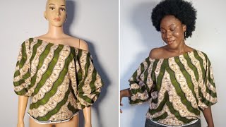 How to cut and sew a simple top Beginnersfriendly diyprojects [upl. by Koralle]