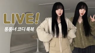 🔥라이브🔥 66사이즈 통통녀 코디 룩북 [upl. by Avi]