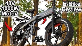 Tesgo Fat Tire Folding EBike ReviewI never seen hydraulic brakes like this on a electric bicycle [upl. by Ariam]