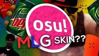 So i tried these mlg skins in osu [upl. by Sinnaoi934]