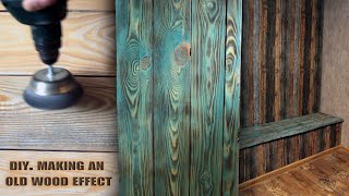 How to make an Old Wood Effect Postarzanie Drewna Efekt starego drewna DIY [upl. by Limhaj]