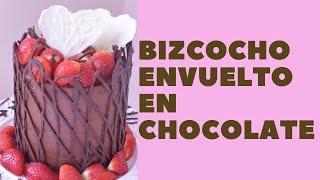 Bizcocho de Chocolate Envuelto en Chocolate [upl. by Yxor]