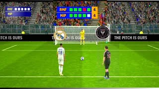 Pes 2024 Penalty shootout Real Madrid4 vs Inter Miami5 like share amp Subscribepesmobile pes24 [upl. by Enneles]