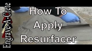 How to Apply Mantello Resurfacer with a Hard Trowel [upl. by Aryl]