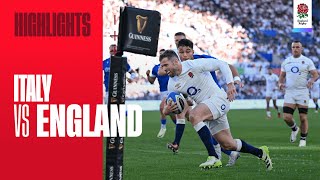 Highlights  Italy v England  Guinness Mens Six Nations [upl. by Dominik]