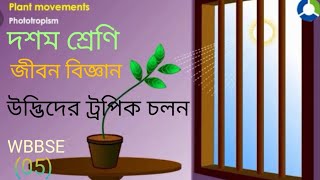 Tropic movements in plantsউদ্ভিদের ট্রপিক চলন ও তার প্রকারভেদ।class x life scienceWBBSE [upl. by Eselrahc]