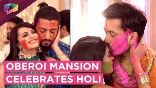 ShivaayAnika OmkaraGauri RudraBhavya Have A Romantic Holi  Ishqbaaaz  Star Plus [upl. by Edak]