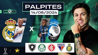 PALPITES DE FUTEBOL PARA O DIA 14 08 2024  BILHETE PRONTO QUARTOU NO MUNDO BET [upl. by Auqenahs]