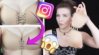 INSTAGRAM BH  Klebe Bh zum Schnüren  Funktioniert das  REVIEW [upl. by Ytomit]