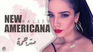 Halsey  New Americana  Lyrics Video  مترجمة [upl. by Enelra]