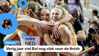 Estafettevrouwen winnen goud op WK [upl. by Mallina418]