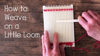 How to Begin Weaving on a Small Loom [upl. by Lleunamme616]