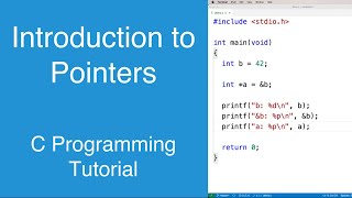 Introduction to Pointers  C Programming Tutorial [upl. by Salvay153]