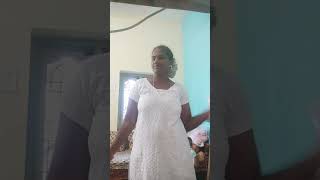 prabhu Bala anta talusa vlog church going with white dress shortvideo [upl. by Lemraj]