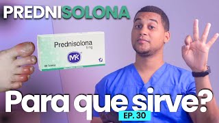 PREDNISOLONA PARA QUE SIRVE  3 COSAS [upl. by Adnamal662]