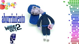 🥱 ABURRIMIENTO INTENSAMENTE AMIGURUMI  TUTORIAL PASO A PASO  SEGUNDA PARTE 🥱 [upl. by Pegasus]