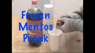 The Frozen Mentos Prank  Nextraker [upl. by Maison7]