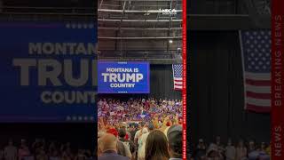 Trump takes the stage in Bozeman to rally for Tim Sheehy [upl. by Nitsew]