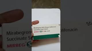 MIRBEG S 25  TABLET  MIRABEGRON  SOLIFENACIN  💊MEDICINE [upl. by Isadore]