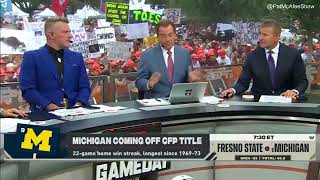 Nick Saban cracks up cohosts after cursing live on ESPN [upl. by Ardeen]