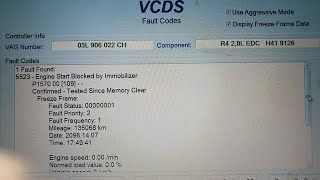 Removing p1570 start blocked by immobiliser fault code permanently [upl. by Hwu]