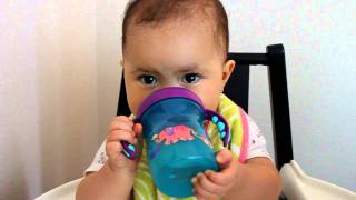 Cute Baby Keila Drinking From Her Sippy Cup [upl. by Varini516]