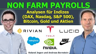 USArbeitsmarktdaten NFP und Aktien der Woche Tesla Nvidia Salesforce Nike Paramount [upl. by Adlanor]