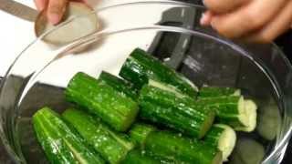 How to make Cucumber Kimchi 오이 소박이 [upl. by Dobbins]