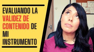 Validez de CONTENIDO qué es y cómo evaluarla [upl. by Eimme]