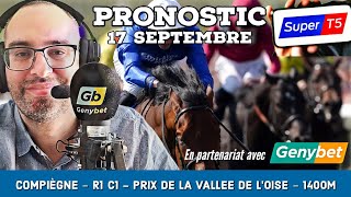 🔴 Pronostic Quinté  Super Top5 Mardi 17 Septembre 2024 Compiègne 🔴 Prix de la Vallée de lOise [upl. by Arihsay]