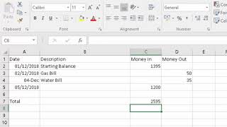 Excel Create an Income and Expenditure Spreadsheet [upl. by Atinuj]