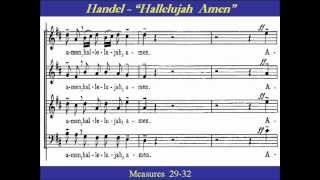 Handel Hallelujah Amen Alto Score [upl. by Calia350]