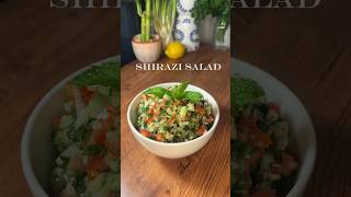 Making Shirazi Salad 🇮🇷 saladrecipe eatingclean vegan healthylifestyle [upl. by Mikkanen609]