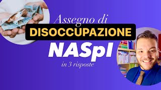 DISOCCUPAZIONE NASPI 3 COSE DA SAPERE [upl. by Ardnasela]