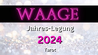 WAAGE 2024♎️🤩🎉 quotJACKPOT IHR ÜBERTREFFT ALLES amp JEDEN Waage 2024 Jahreslegung Tarot [upl. by Meagher]