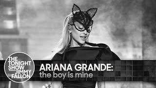 Ariana Grande the boy is mine  The Tonight Show Starring Jimmy Fallon [upl. by Ennahs]