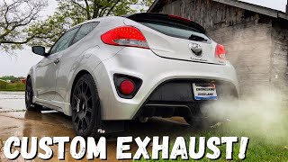 Veloster Turbo Custom Axle Back Exhaust  The BEST Sounding Veloster [upl. by Ravert]