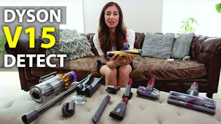 Everything You Need to Know about the Dyson V15 Cordless Vacuum [upl. by Ynatirb]